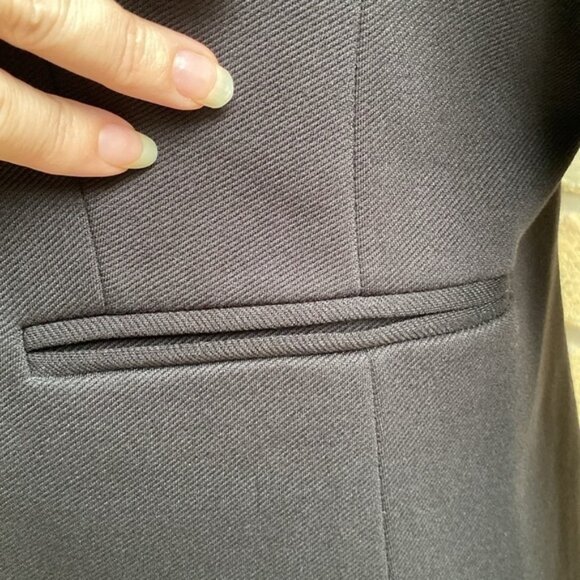 J.Crew 365 Stretch Twill Blazer Going Out Jacket Size 8 Black - Picture 15 of 16